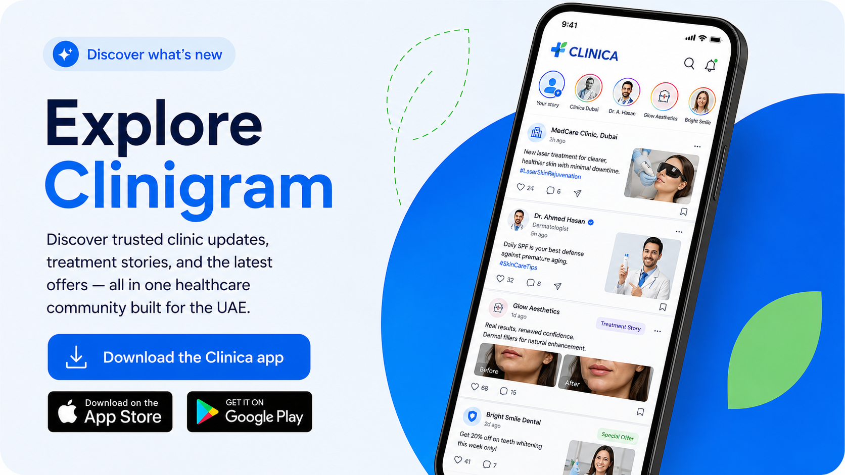 Explore Clinigram — Download the Clinica app